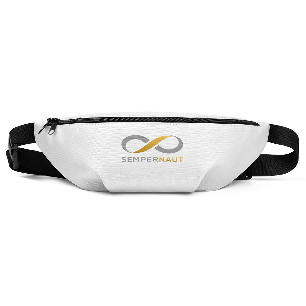 SEMPERNAUT - Fanny Pack - Gold Ribbon and Text