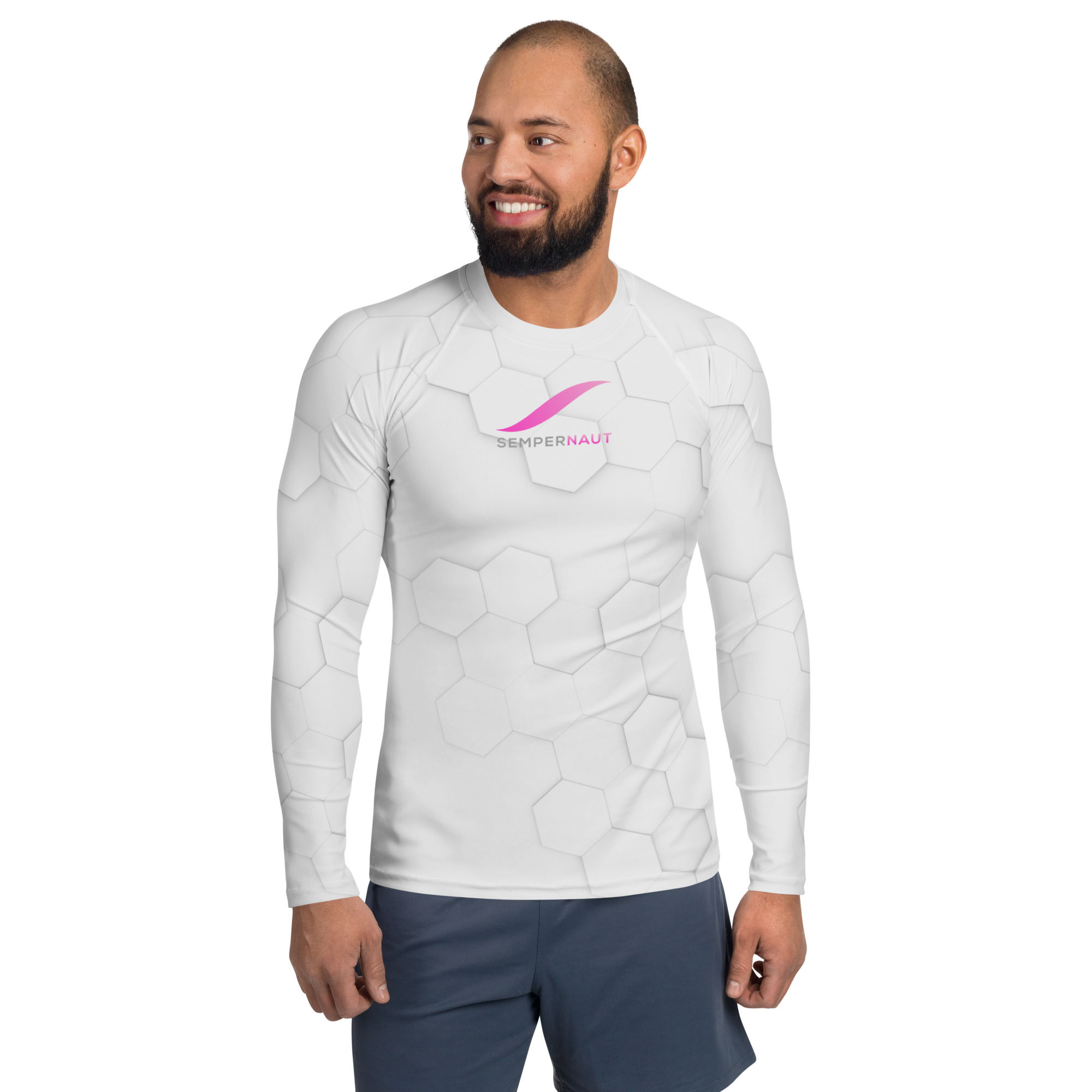 SEMPERNAUT - Men's Rash Guard - Tubes - Magenta Large