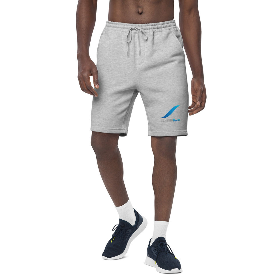 Thumbnail: SEMPERNAUT - Men's fleece shorts - Blue