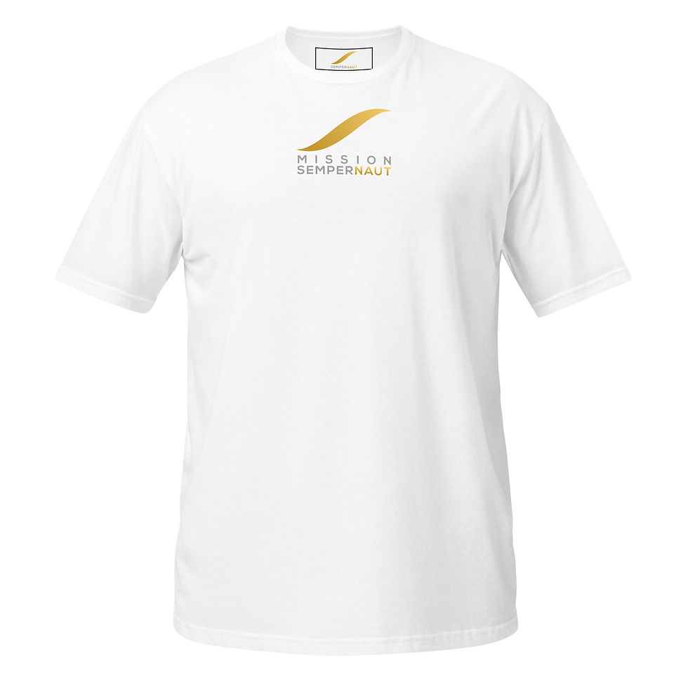 Thumbnail: MISSION SEMPERNAUT - Short-Sleeve Unisex T-Shirt - Large Gold