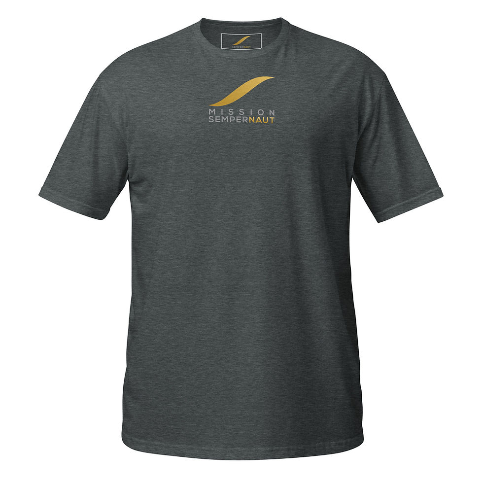 Thumbnail: MISSION SEMPERNAUT - Short-Sleeve Unisex T-Shirt - Large Gold