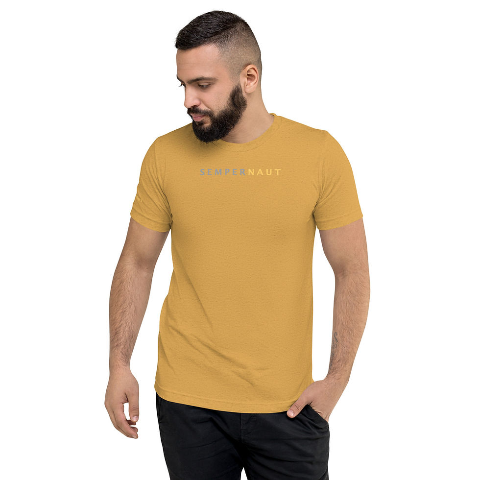 Thumbnail: SEMPERNAUT - Short sleeve t-shirt - Light Shirts - Text Large Gold