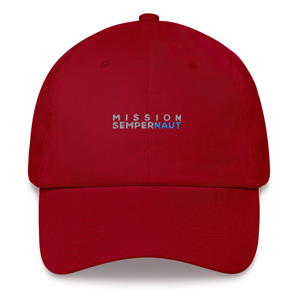 Thumbnail: MISSION SEMPERNAUT - Dad hat - Text Blue