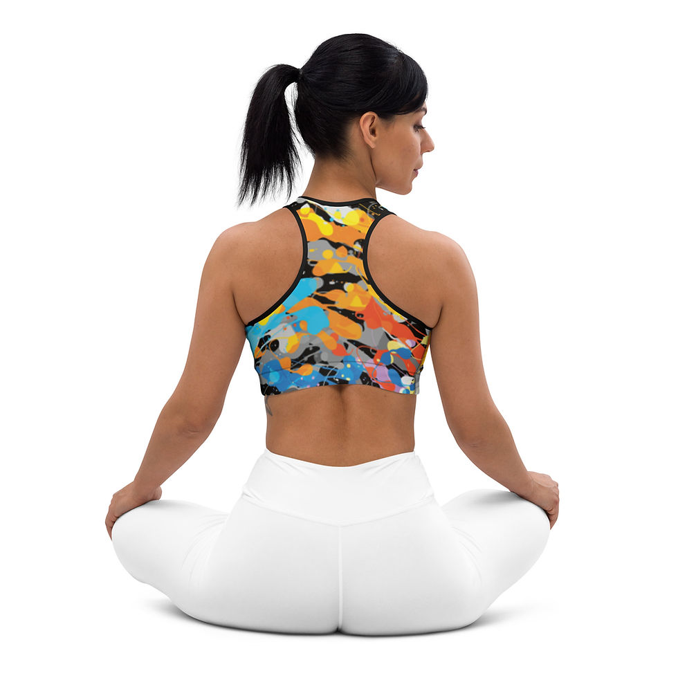 Thumbnail: SEMPERNAUT - Sports bra - Magenta and Painted