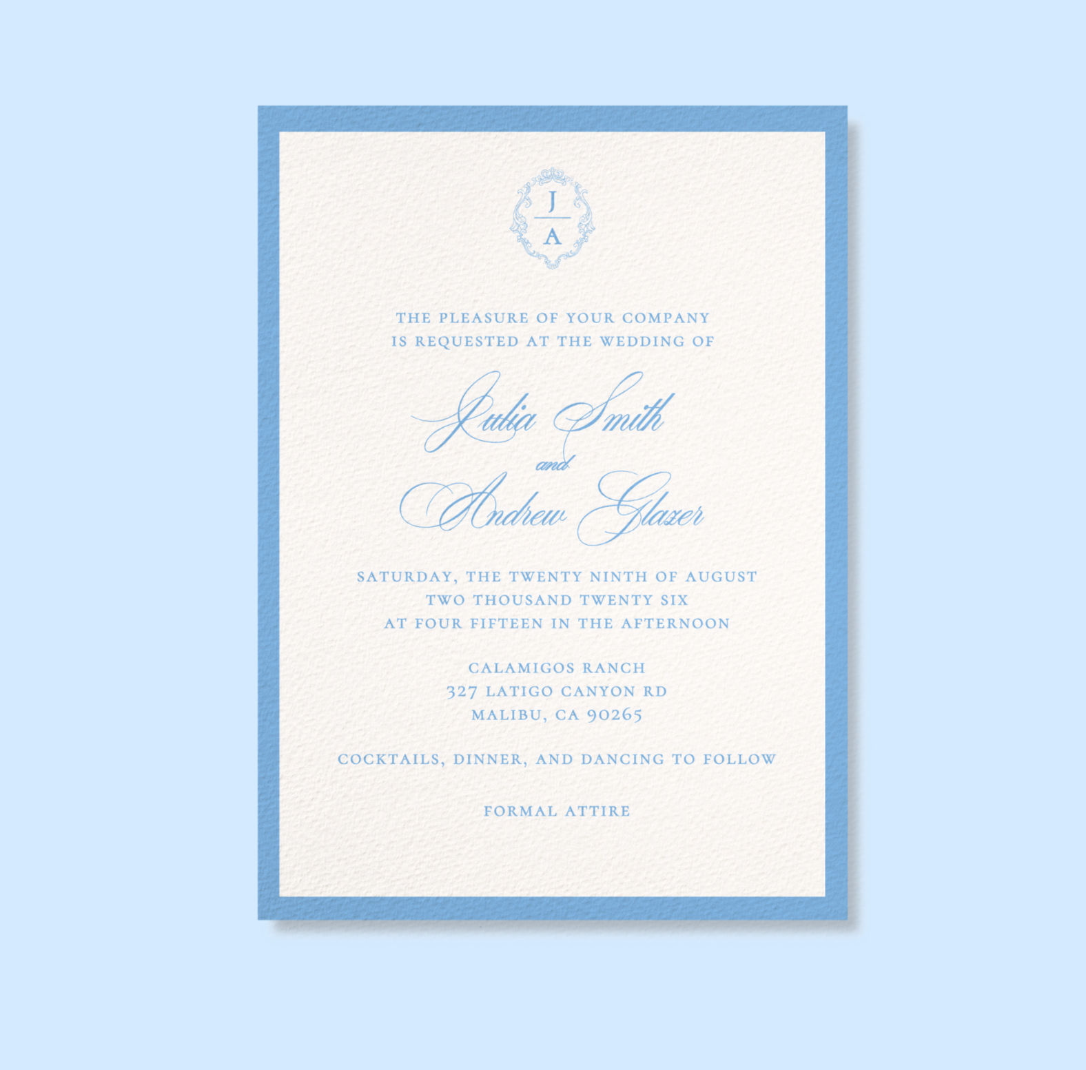 Simple Crest Invite