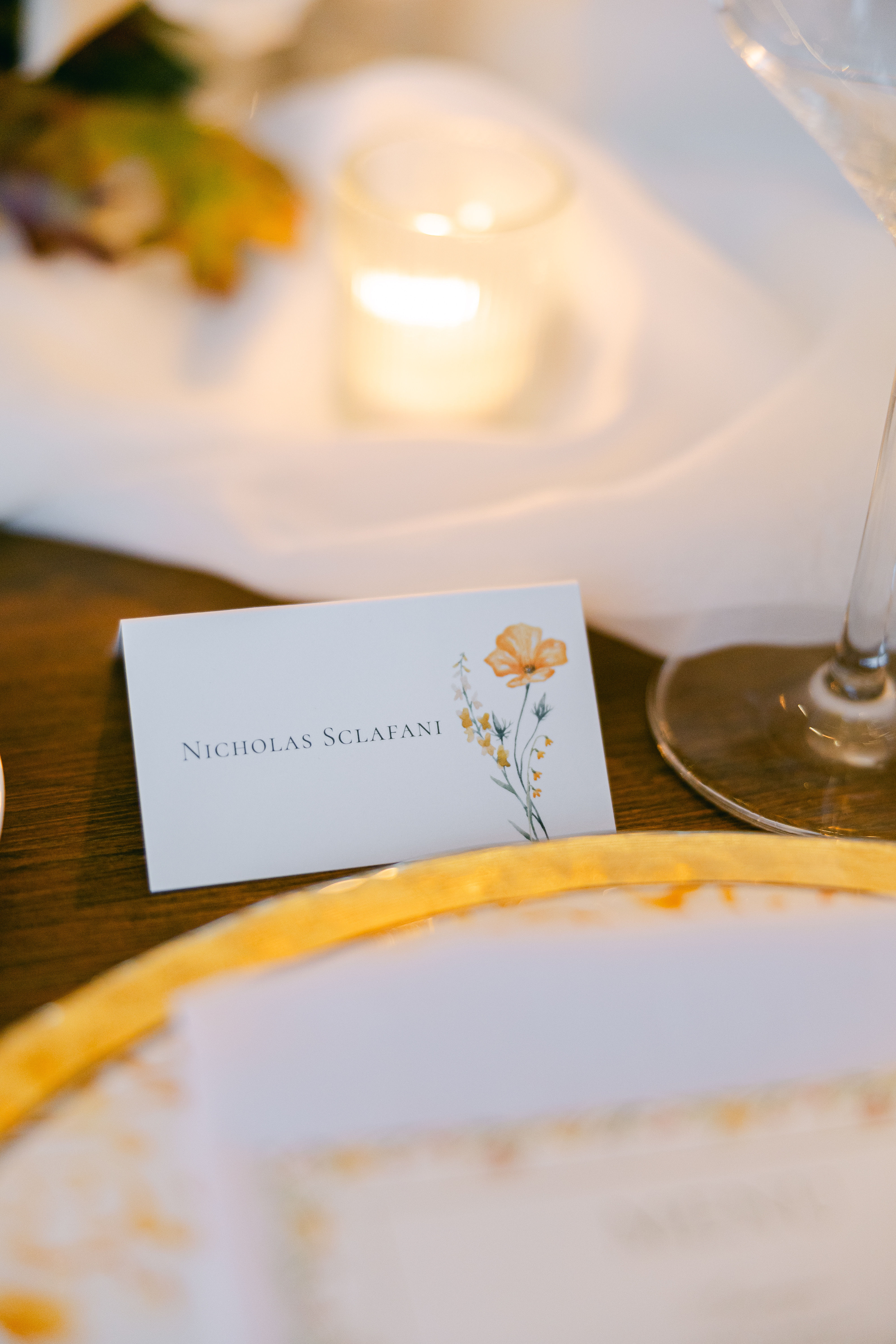 Tented Place Cards