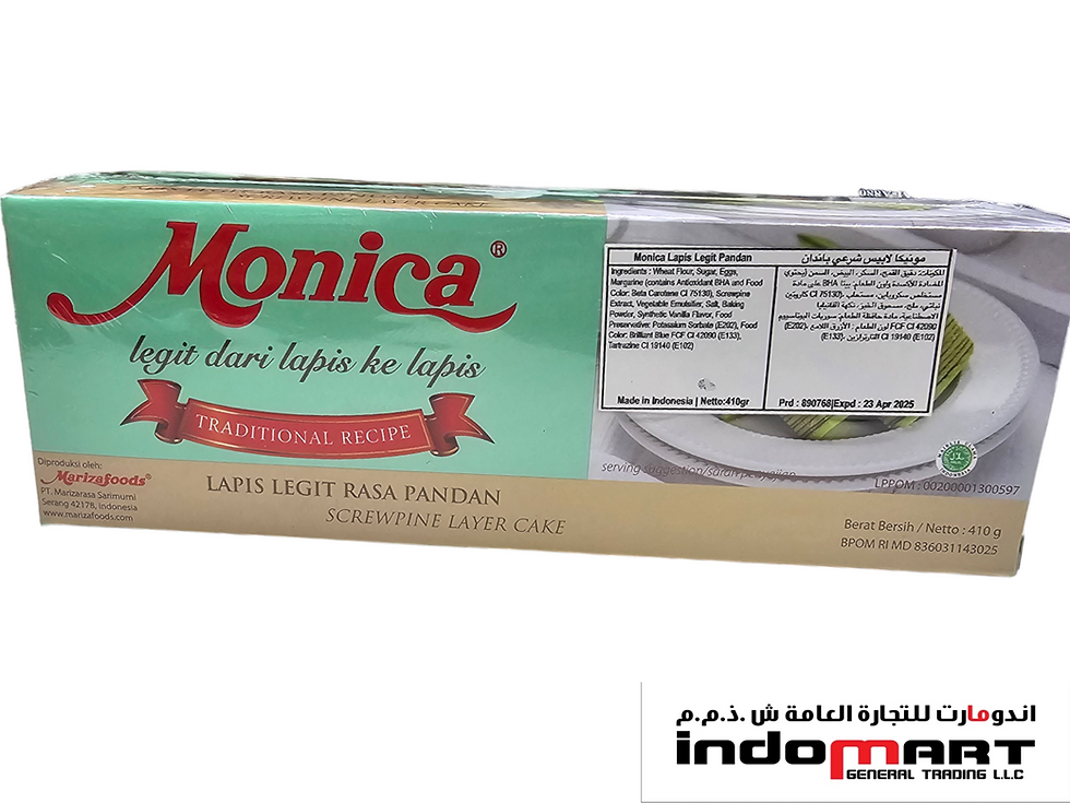 Monica Kue Lapis Legit Rasa Pandan 410Gr