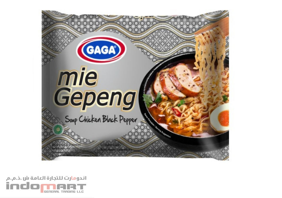 Gaga Mie Gepeng Soup Chicken Black Pepper 67Gr