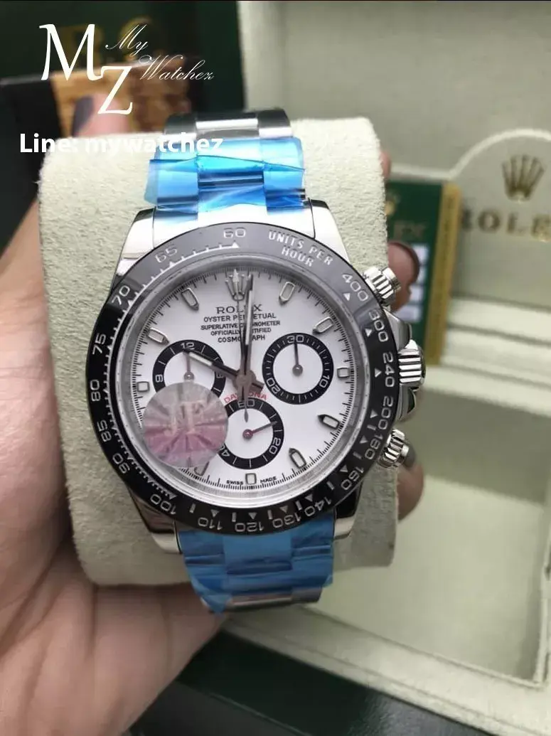 Miniatura: Relógio Rolex Daytona Branco Com Caixa Certificado