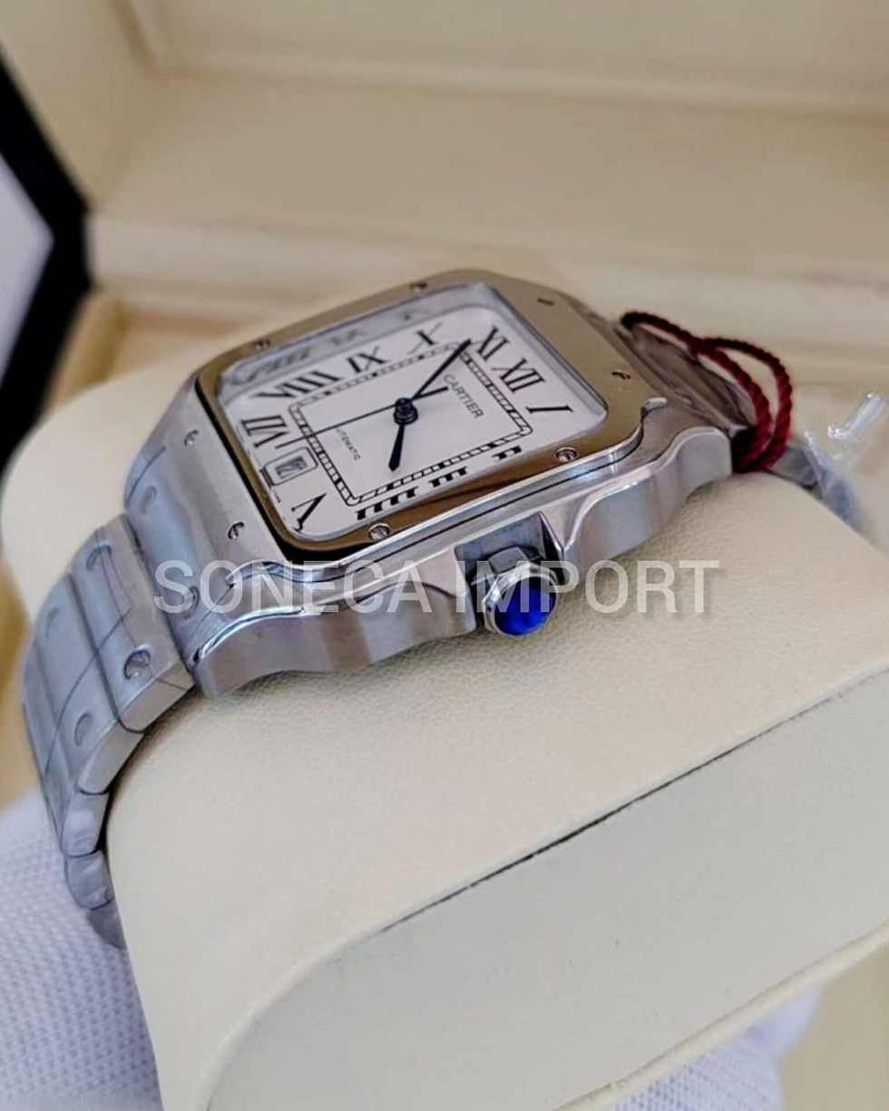 Miniatura: Relógio Cartier Santos Prateado 42mm