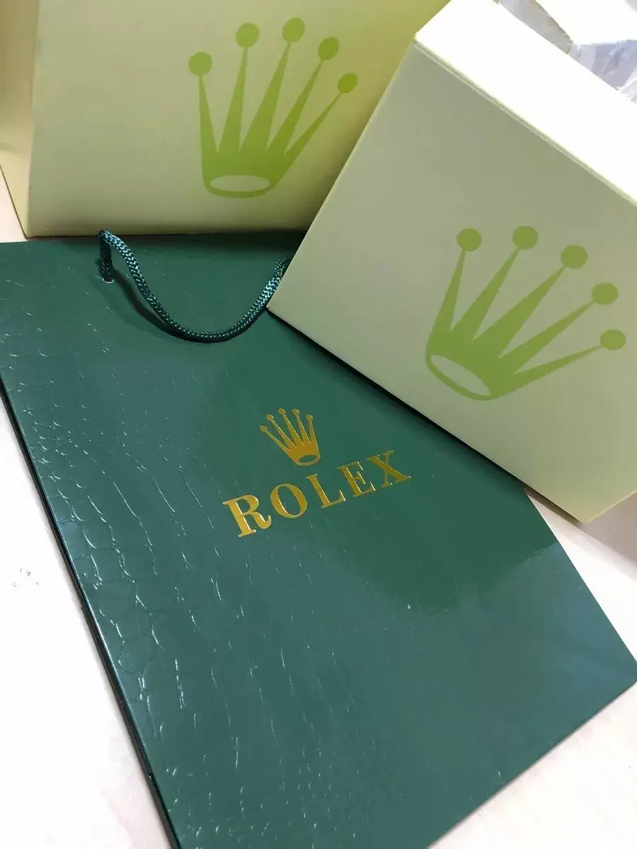 Miniatura: Relógio Rolex Submariner Misto Verde Com Caixa Manual