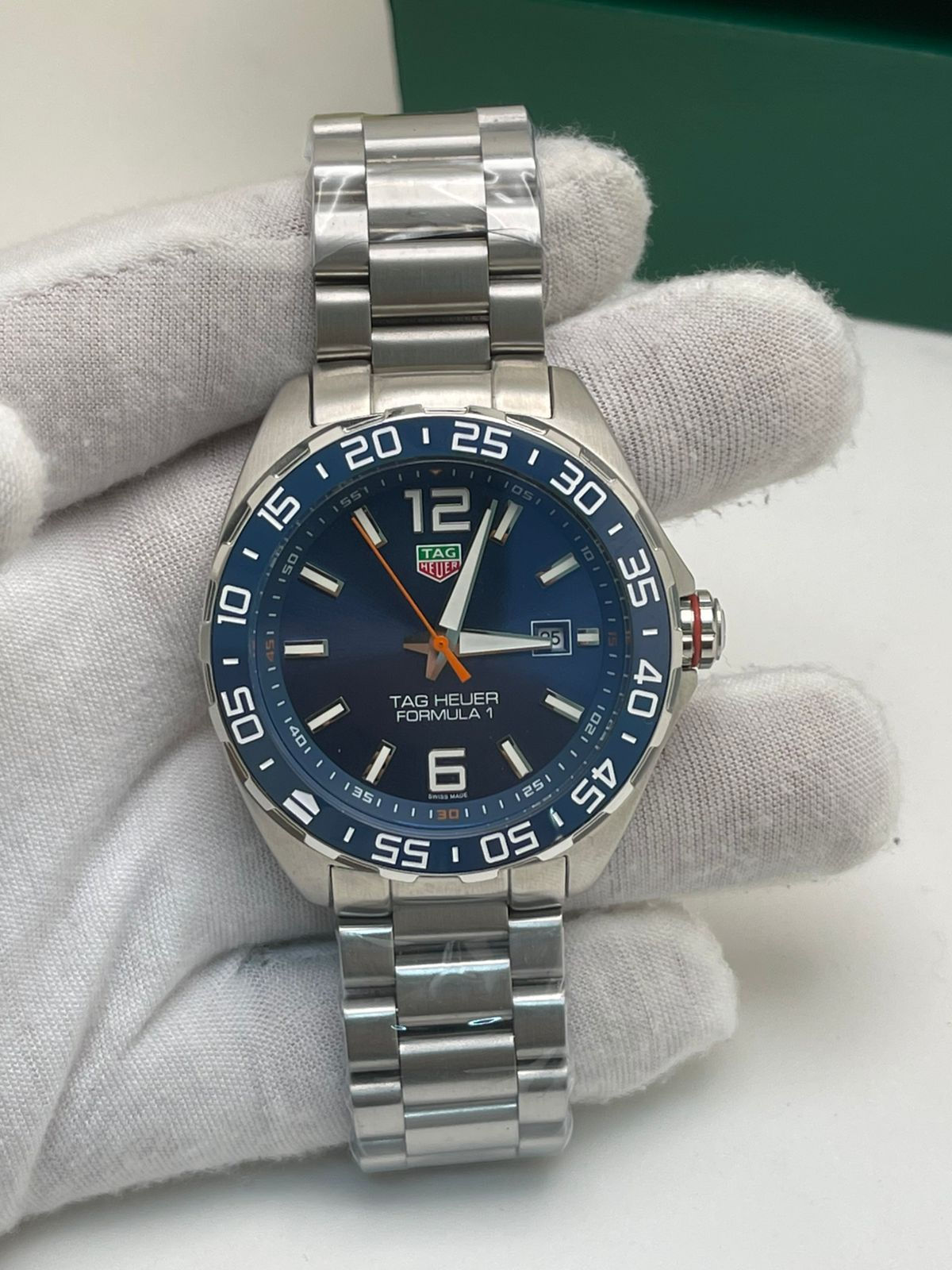 Relógio TAG Heuer Formula 1 Azul Aço Safira Quartz Esportivo Luxo
