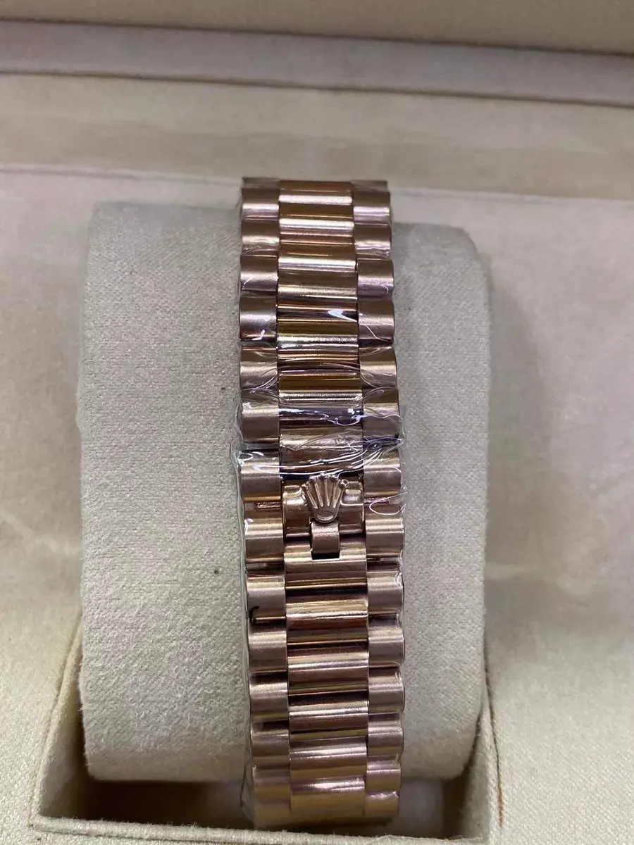 Miniatura: Relogio Rolex Daydate Rose Gold Fundo Verde Com Caixa Manual