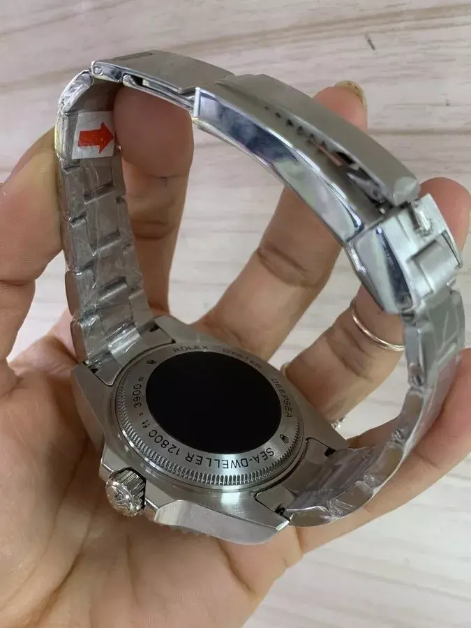 Miniatura: Relógio Masculino Rolex Sea Dweller Depsea Preto Na Caixa