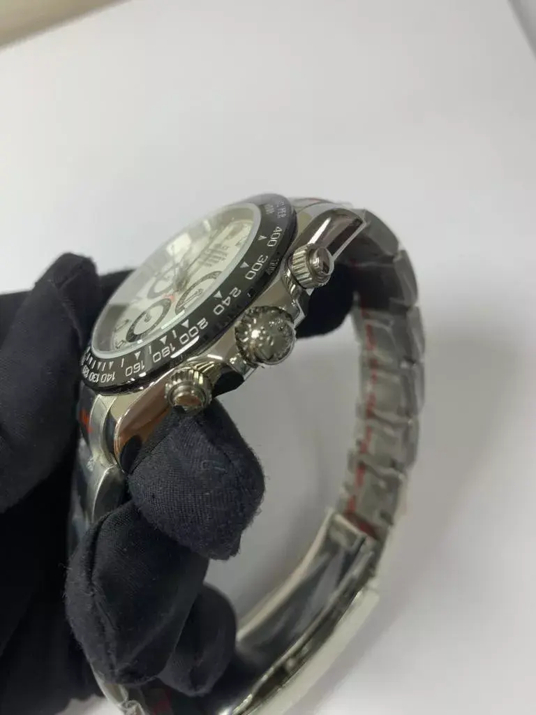 Miniatura: Relógio Rolex Daytona Branco Com Caixa Certificado