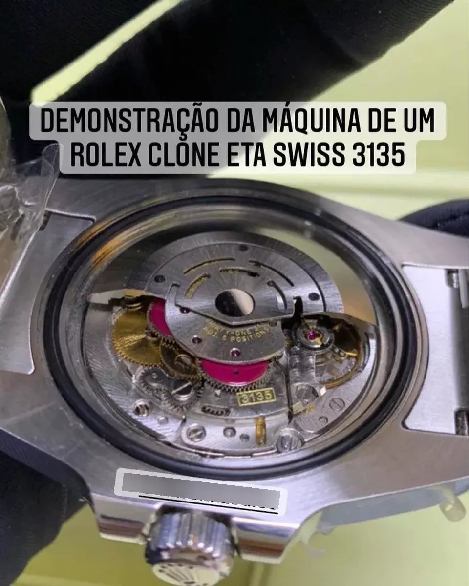 Miniatura: Relógio Rolex Submariner Hulk Máquina Eta Swiss 3135 Clone