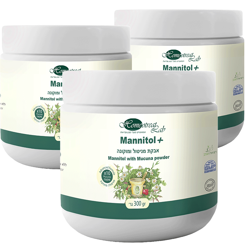 3-pack of Mannitol with Mucuna | Parkinson's supplements
