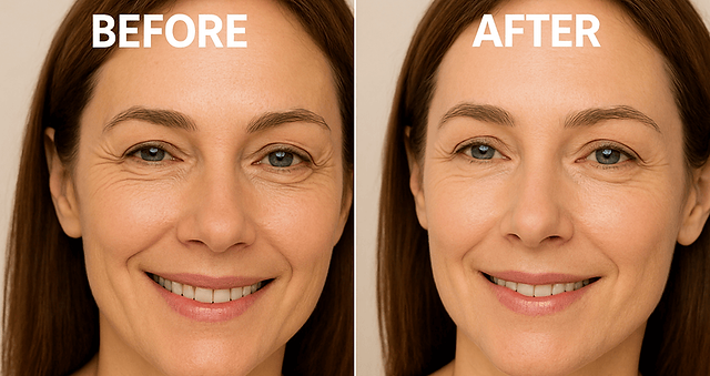 Anti Wrinkle Cream Before After illustration