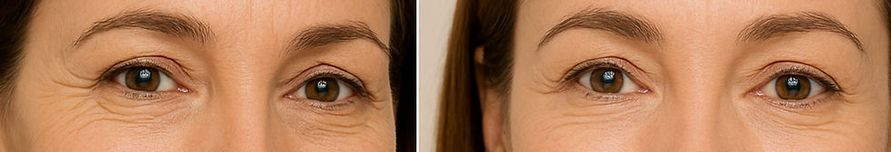 eyes image before after anti wrinkle cream