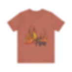 Thumbnail: Fire-Inspired Unisex Short Sleeve Tee - Ignite Your Passion
