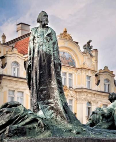 Jan Hus statue in prague