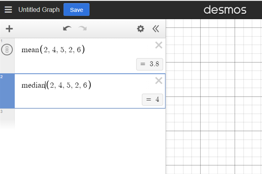 Mean, Median with Desmos ThrivingScholars