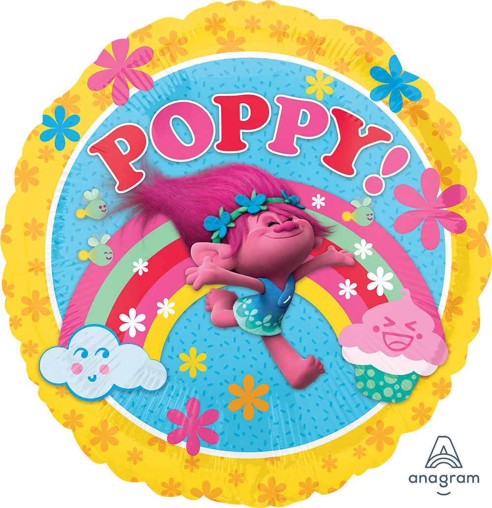 18 Inch Trolls Poppy Foil Balloon