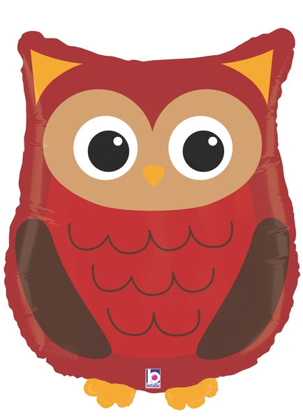 26 Inch Woodland Owl Supershape Foil Balloon