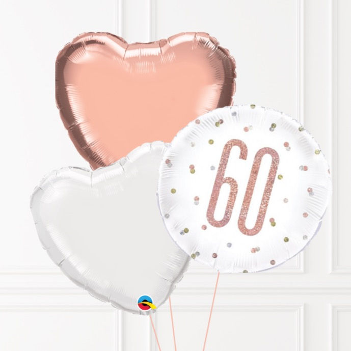 Thumbnail: 60th Birthday 3 Foil Balloon Bunch