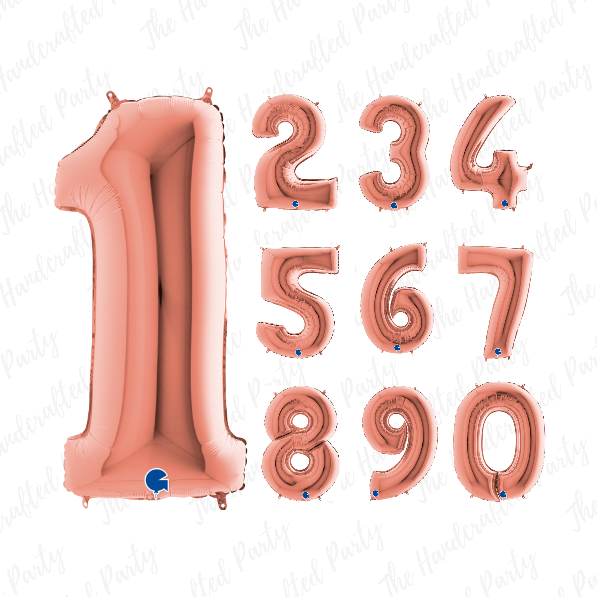 40 Inch Rose Gold Foil Number Balloon