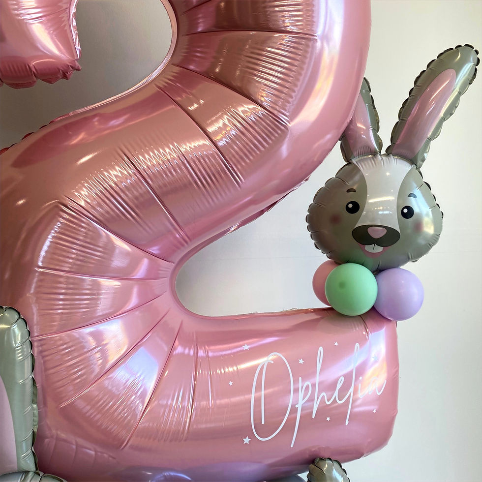Thumbnail: Pastels & Bunny Rabbits Number Balloon Stack