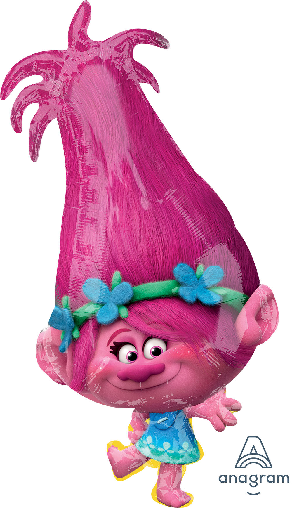 31 Inch Trolls Poppy Supershape Foil Balloon
