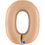 Thumbnail: 40 Inch Satin Nude Foil Number Balloon