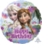 18 Inch Disney Frozen Round Foil Balloon Happy Birthday