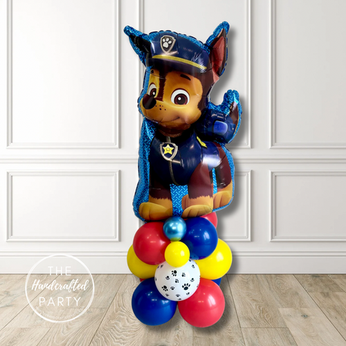 Paw Patrol Chase Themed Balloon Stack TheHandcraftedParty