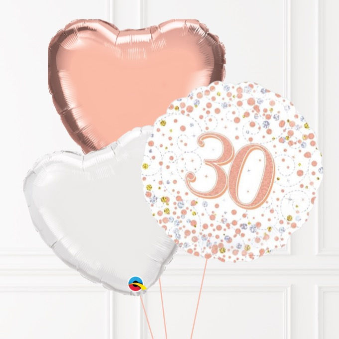 Thumbnail: 30th Birthday 3 Foil Balloon Bunch
