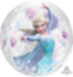 16 Inch Disney Frozen Clear Orbz Foil Balloon, Anna and Elsa