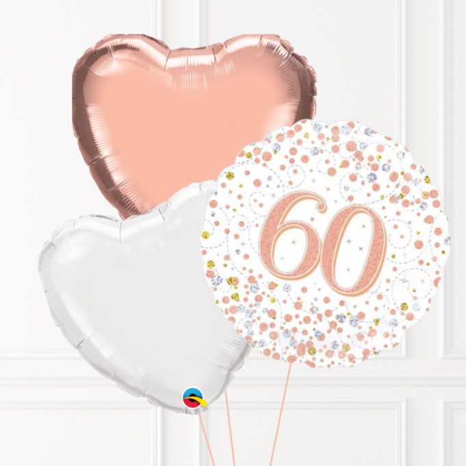 Thumbnail: 60th Birthday 3 Foil Balloon Bunch