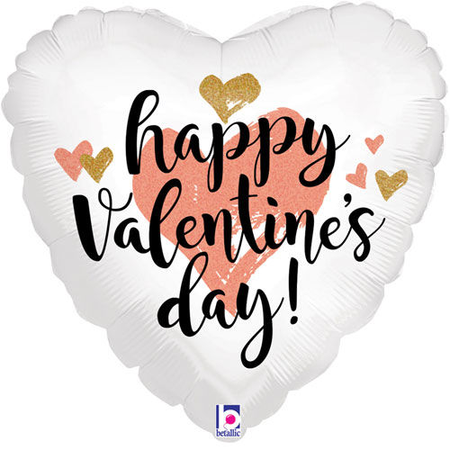 18 Inch Holographic Happy Valentines Day Foil Balloon