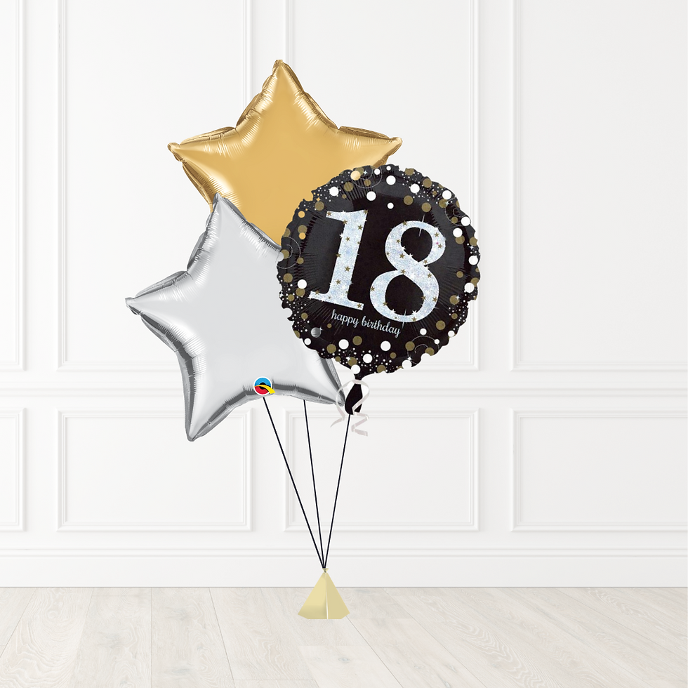 30th 40th 50th 60th 70th 80th Balloons Birthday Decoration Set Gold