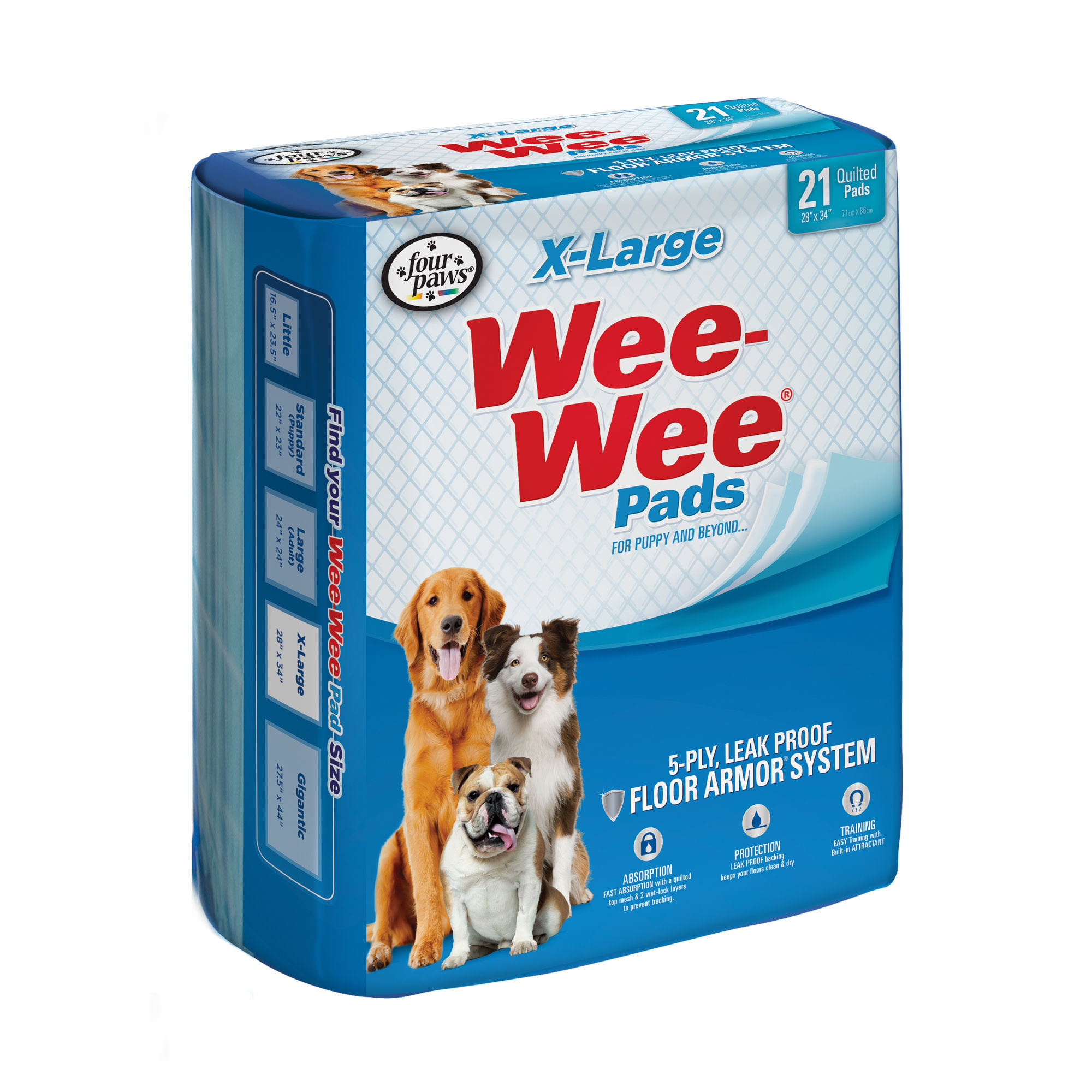 Wee-Wee Pads, Assorted Sizes