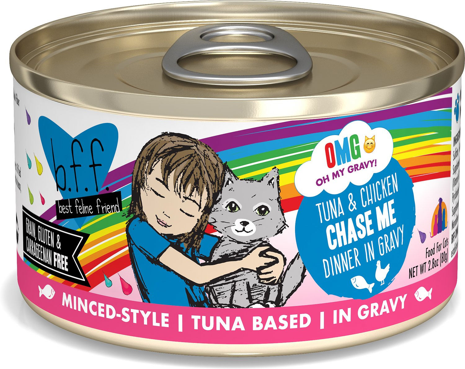 BFF Chase Me! Tuna & Chicken Flavor Minced Wet Cat Food
