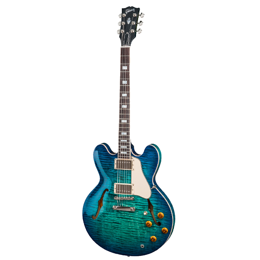 Gibson ES-335 Dot Reissue Figure Maple Aquamarine