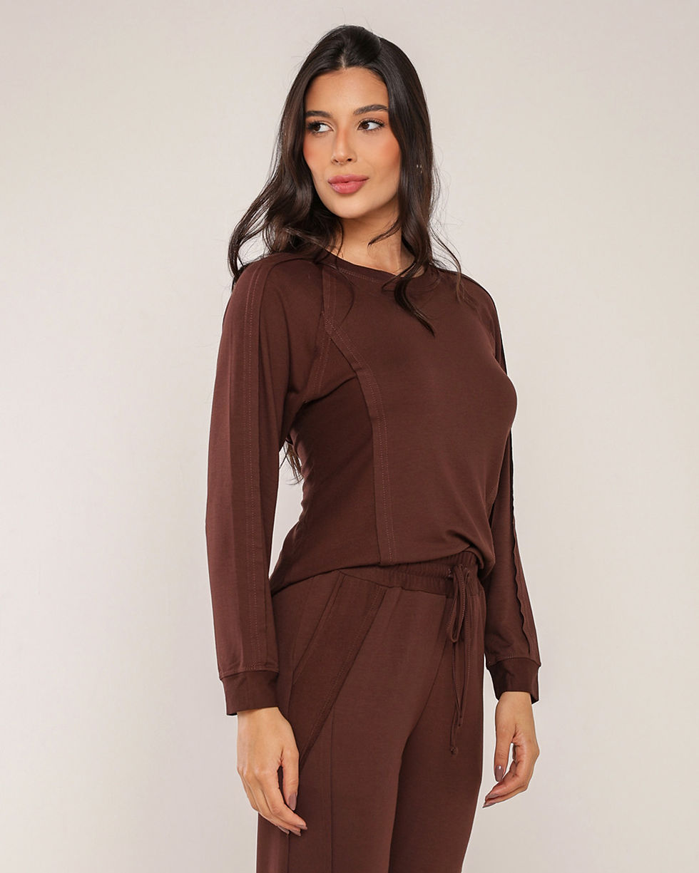 Miniatura: CONJUNTO BLUSA MANGA LONGA E CALÇA CECÍLIA