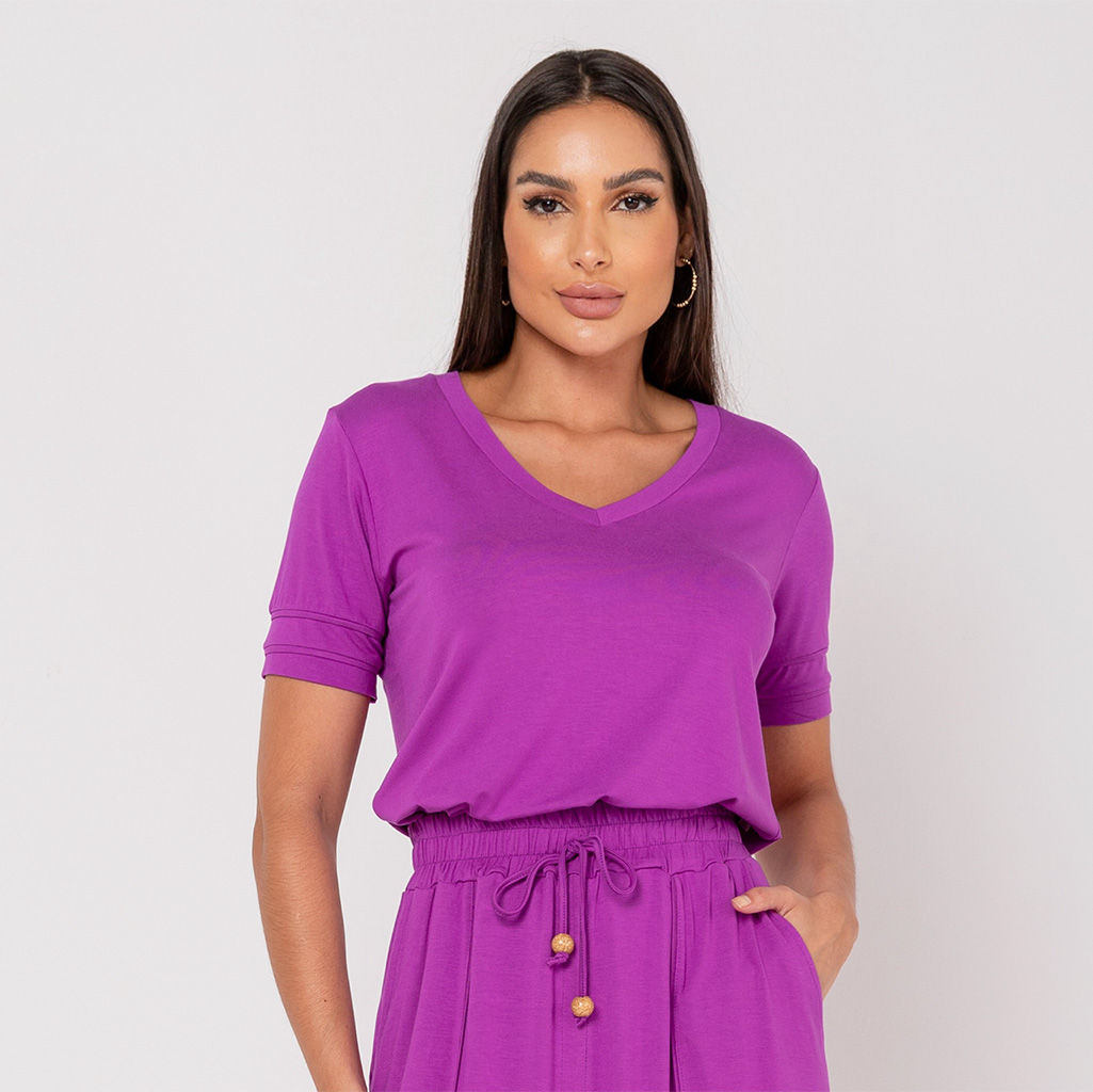 BLUSA DECOTE V LINDA