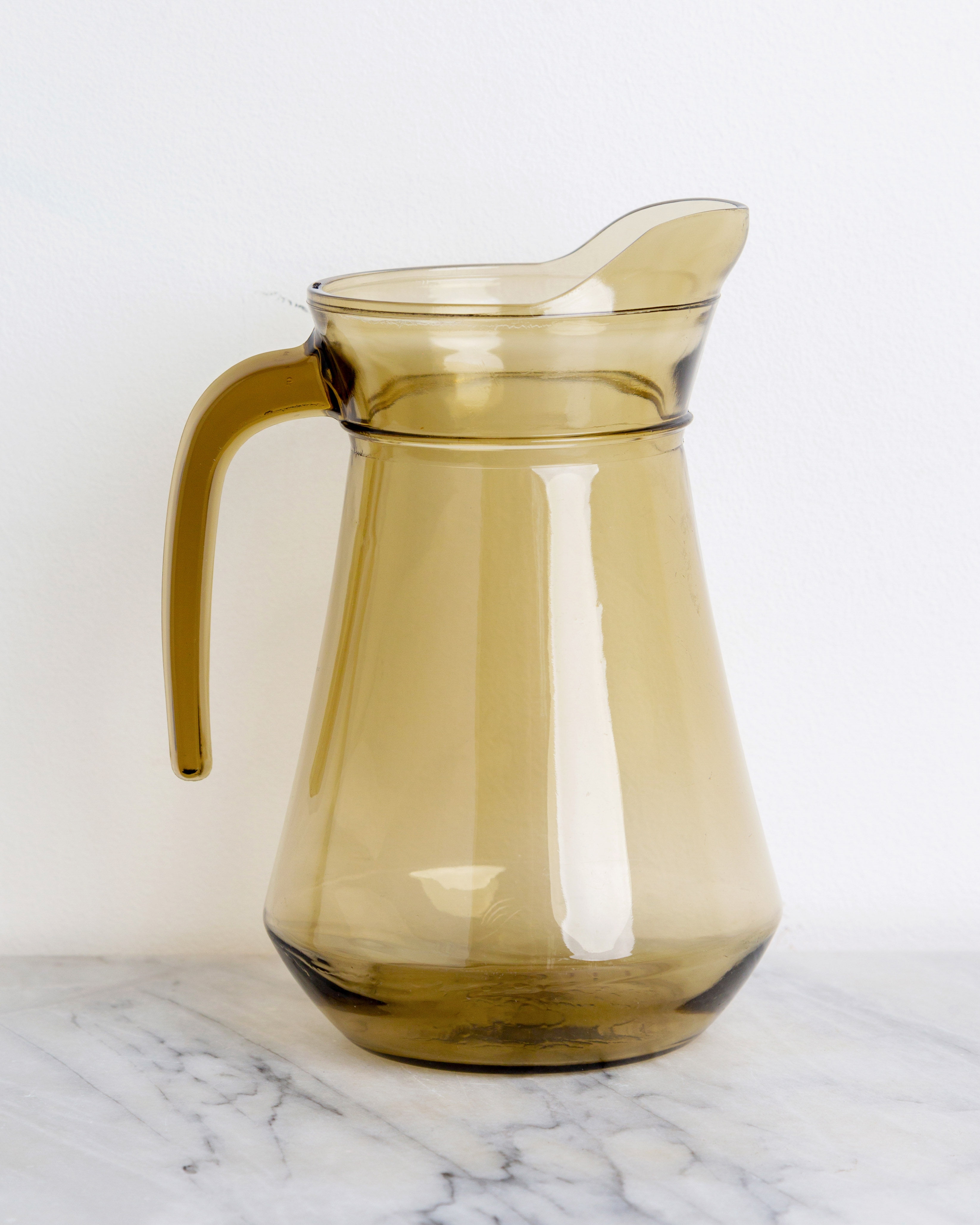 Smoked Black Glass Pimms Jug