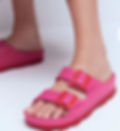 Lyla Double Buckle Sliders at Boden