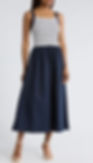 Striped Sleeveless Mixed Media Midi Dress by Blu Pepper found at Nordstrom Rack for $39.97