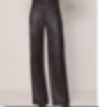 Studio Collection The Straight Pant in Leather at Ann Taylor