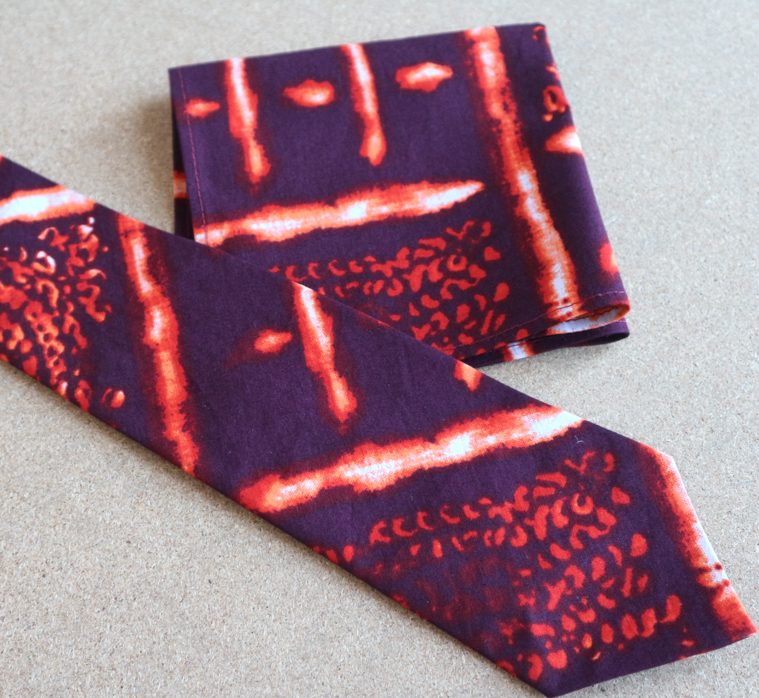 'Love Burgundy' Tie And Pocket Square Set